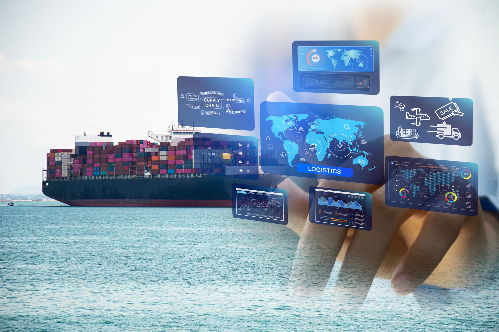 The concept of the most efficient transportation management system, international transportation technology, industry 5.0